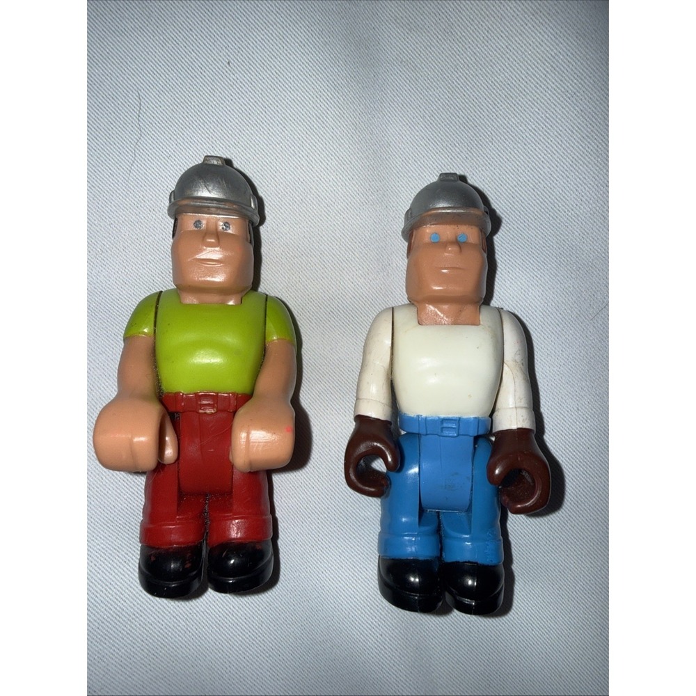 Vintage Fisher Price Husky Helpers Construction Worker Action Figure 1977 Lot 2